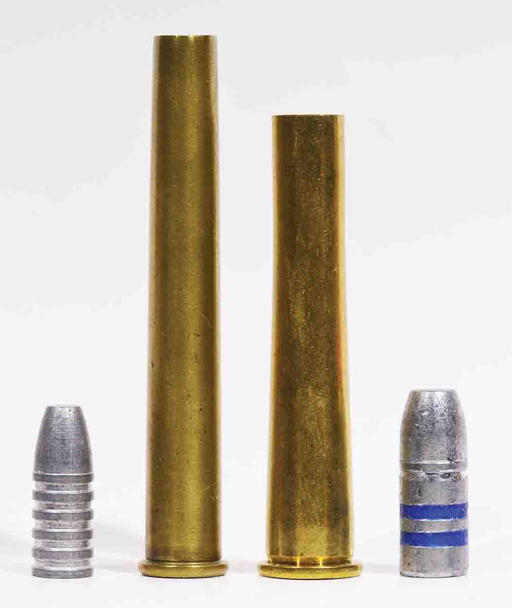 The .28-30-120 typically used a 120- grain bullet, while the larger .32-40 used a 170-grain bullet. With its lighter recoil, the .28-30 was expected to unseat the .32-40 among target shooters, just as the .32-40 had done to the earlier .38-55, but it came along too late.
